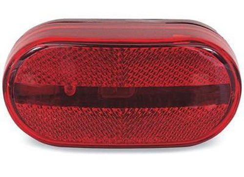 OPTRONICS MC31-RS OBLONG CLEARANCE LIGHT RED