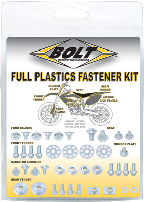 BOLT FULL PLASTICS FASTENER KIT HON PART# HON-0508004 NEW