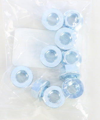 BOLT HEX FLANGE NUTS 10X14MM 10/PK PART# M10FNUT-STL