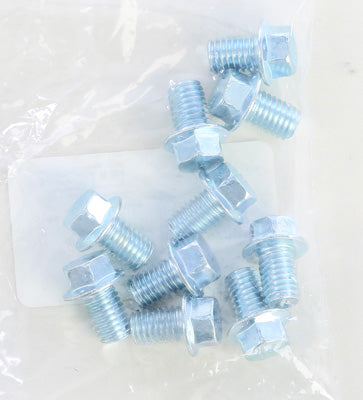 BOLT LOW PROFILE 10MM HEX HEAD FLAN GE BOLTS 8X1.25X50MM 10/PK PART# M850-STL