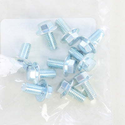 BOLT HEX BOLTS W/14MM FLANGE M6X12MM 10/PK PART# 024-32612 NEW