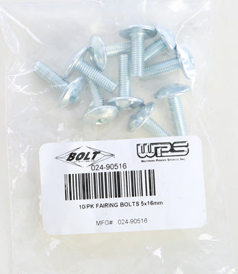 BOLT M5X16 FAIRING BOLTS 10/PK PART# 024-90516