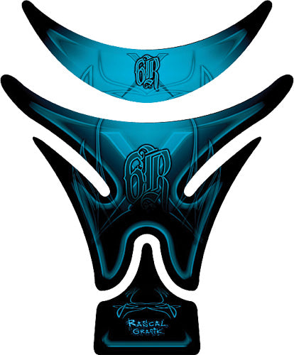 RASCAL GRAFIK TANK PAD KAW ZX6R '09 BLU RA36594