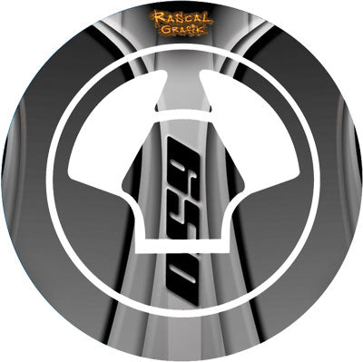 RASCAL GRAFIK GAS CAP PROT KAW NINJA 650/ER6N GREY RA36703