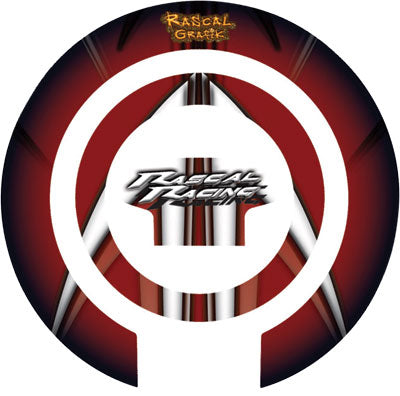 RASCAL GRAFIK GAS CAP PROT YAM R1 RED/WHITE RA36709