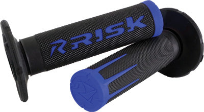 RISK RACING FUSION 2.0 MOTORCYCLE GRIPS BL UE 285