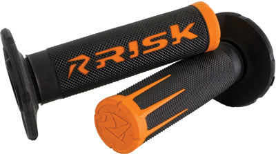 RISK RACING FUSION 2.0 MOTORCYCLE GRIPS OR ANGE 287