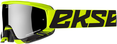 EKS BRAND GOX CROSSFADE GOGGLE FLO YELLO/BLACK RED MIRROR 067-10260