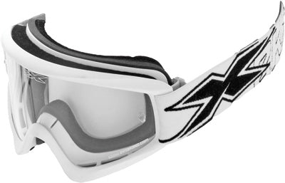EKS BRAND GOX FLAT OUT MATTE GOGGLE MATTE WHITE W/CLEAR LENS 067-10320