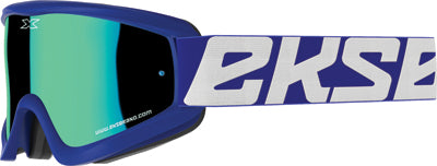EKS BRAND FLAT OUT GOGGLE BLUE W/ BLUE MIRROR 067-10430