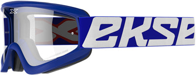 EKS BRAND FLAT OUT CLEAR GOGGLES BLUE 067-10435