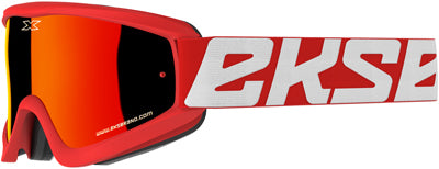 EKS BRAND FLAT OUT GOGGLE RED W/ RED MIRROR 067-10440