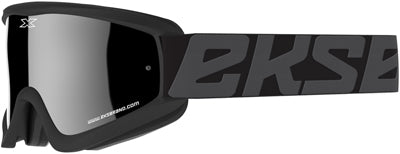 EKS BRAND FLAT OUT GOGGLE BLACK W/ SILVER MIRROR 067-10450