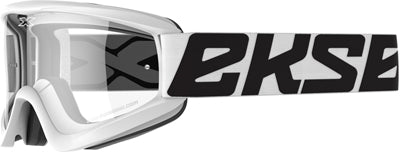 EKS BRAND FLAT OUT CLEAR GOGGLES WHITE 067-10485