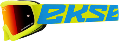 EKS BRAND X-GROM YOUTH GOGGLE FLO YELLOW RED MIRROR 067-30200