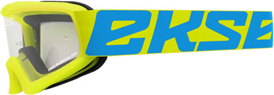 EKS BRAND X-GROM YOUTH GOGGLE FLO YELLOW CLEAR 067-30205