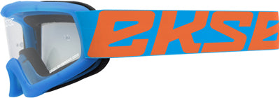 EKS BRAND X-GROM YOUTH GOGGLE CYAN BLUE/ FLO ORANGE CLEAR 067-30215