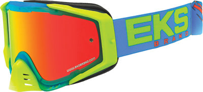 EKS BRAND EKS-S OUTRIGGER GOGGLE CYAN/FLO YELLOW/FLO ORANGE 067-50105