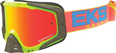EKS BRAND EKS-S OUTRIGGER GOGGLE FLO YELLOW/CYAN/FIRE 067-50110