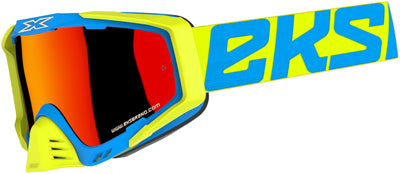 EKS BRAND EKS-S OUTRIGGER GOGGLE FLO YELLOW/CYAN RED MIRROR 067-50160