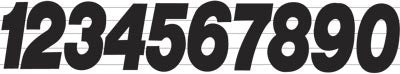 DIRT DIGITS #9 8" BLACK PRO LITE DIGITS 3/ PK PL83B-9