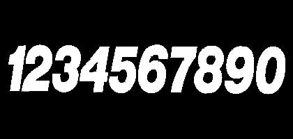 DIRT DIGITS #9 8" WHITE SUPER X DIGITS 3/P K SX83W-9