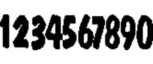 DIRT DIGITS #8 BLACK PRO LITE DIGITS 3/PK PL53B-8