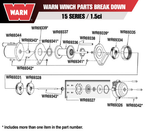 WARN WARN WINCH DRUM BUSHINGS 69341