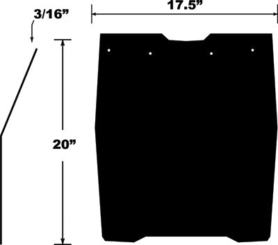 PDP SNOWFLAP S-D XM/ XS PART# SF-XMS13PB NEW