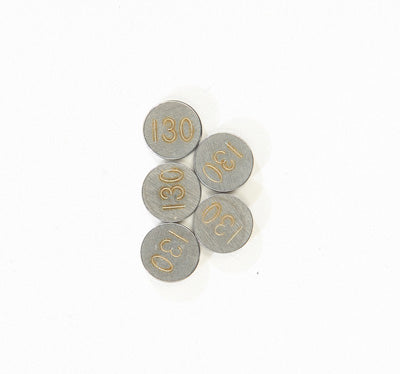 K L VALVE SHIMS 1.30MMX7.5MM 5/PK PART# 13-6725 NEW