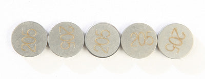 K L VALVE SHIMS 2.05MMX7.5MM 5/PK PART# 13-6740 NEW