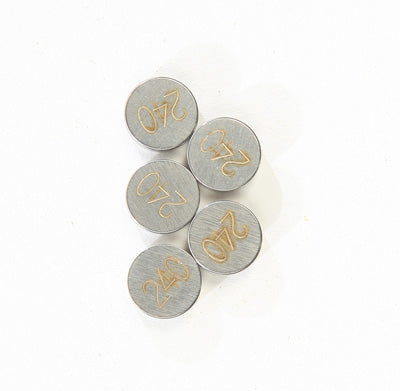 K L VALVE SHIMS 2.40MMX7.5MM 5/PK PART# 13-6747 NEW