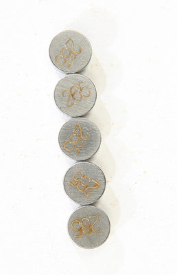 K L VALVE SHIMS 2.65MMX7.5MM 5/PK PART# 13-6752 NEW