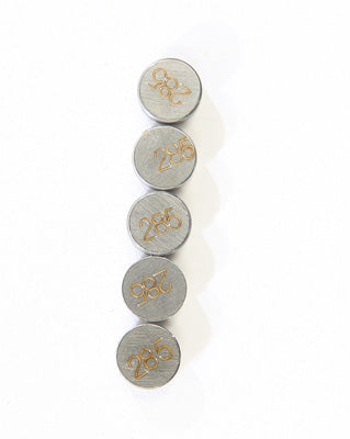 K L VALVE SHIMS 2.85MMX7.5MM 5/PK PART# 13-6756 NEW