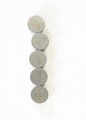 K L VALVE SHIMS 3.15MMX7.5MM 5/PK PART# 13-6762 NEW