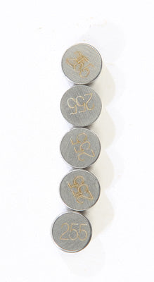 K L VALVE SHIMS 2.55MMX9.5MM 5/PK PART# 13-6781 NEW