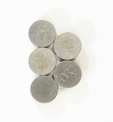 K L VALVE SHIMS 2.90MMX9.5MM 5/PK PART# 13-6788 NEW
