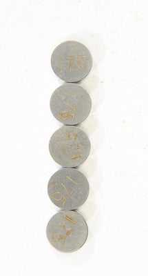 K L VALVE SHIMS 1.75MMX9.5MM 5/PK PART# 13-6816 NEW