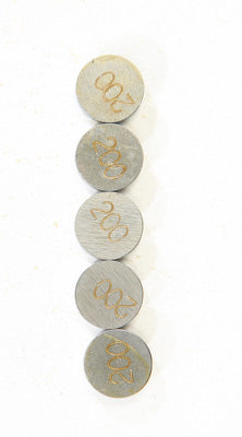 K L VALVE SHIMS 2.00MMX9.5MM 5/PK PART# 13-6826 NEW