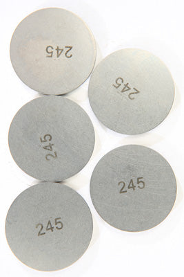 K L VALVE SHIMS 2.45MMX29.5MM 5/PK PART# 13-7666 NEW