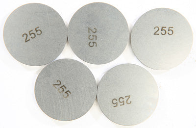 K L VALVE SHIMS 2.55MMX29.5MM 5/PK PART# 13-7668 NEW