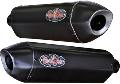 VOODOO PERF SLIP-ON KAW BLK DUAL ZX14R PART# VPEZX14L2B NEW