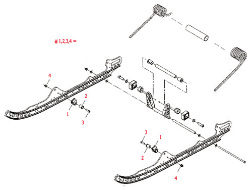 SPI-SPORT PART SLIDE SPRING RETAINER KIT PART# SM-04300   NEW