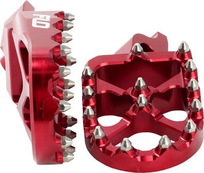 FLO MOTORSPORTS Pro Series Foot Pegs Red Suz PART NUMBER FPEG-796R