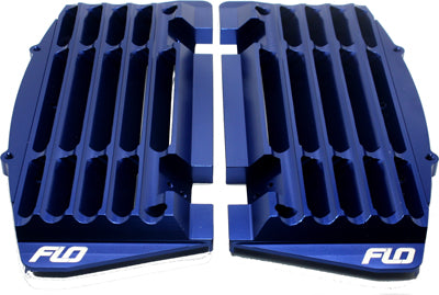 FLO MOTORSPORTS 2008-2016 KTM 300 XC HIGH FLOW RADIATOR BRACES BLUE FLO750BLU