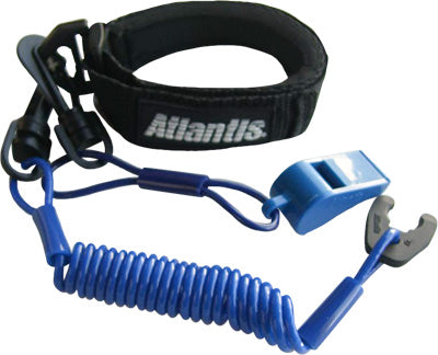 ATLANTIS PRO FLOATING WRIST/JACKET TETH ERCORD/LANYARD (BLUE) PART# A2107PFW