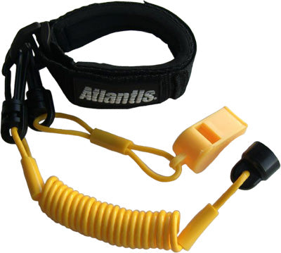 ATLANTIS PRO FLOATING WRIST/JACKET TETH ERCORD/LANYARD (YELLOW) PART# A7447PFW