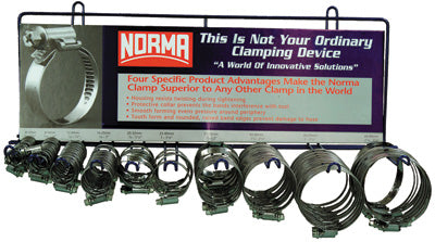 NORMA 90 PIECE HOSE CLAMP DEALER KIT W3-DISP-8-80
