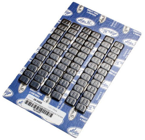 MOTION PRO 08-0455 WHEEL WEIGHTS STEEL BLACK 18OZ PACK 72-1 4 OZ BARS