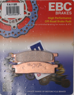 EBC BRAKE PADS PART# FA119R NEW